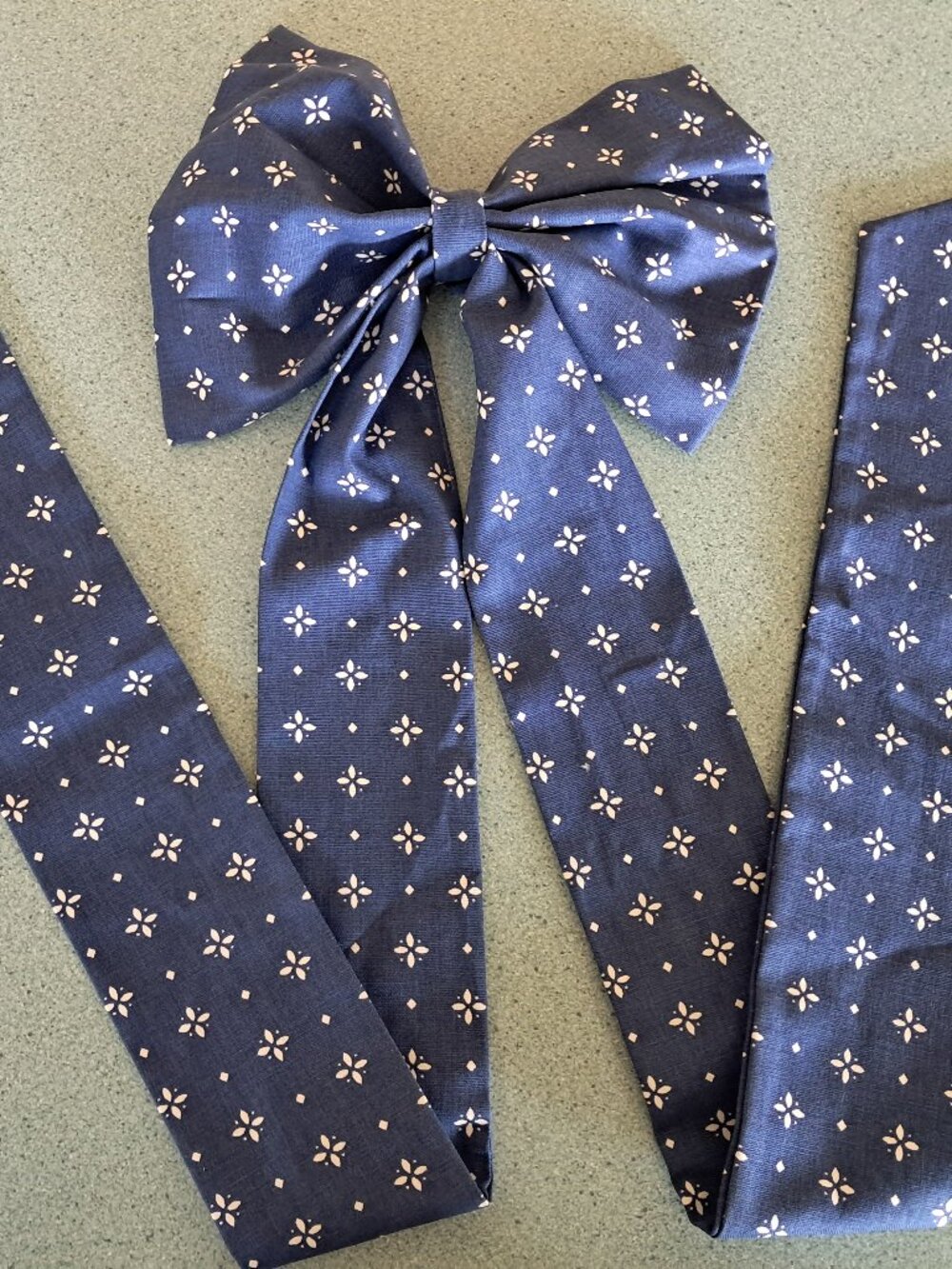 Longaberger Fabric Bow in Classic Blue